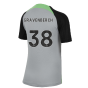 2023-2024 Liverpool Strike Dri-Fit Training Shirt (Grey) - Kids (Gravenberch 38)