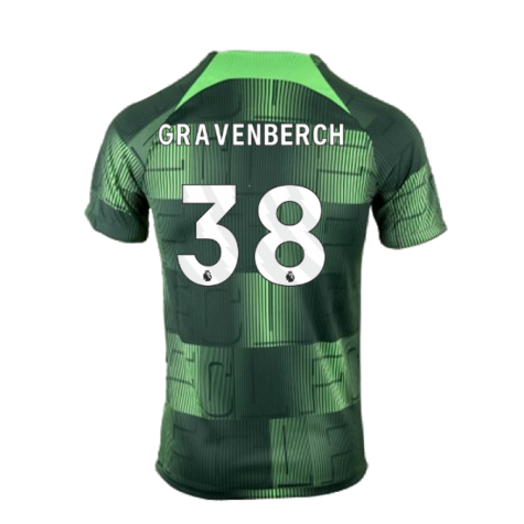 2023-2024 Liverpool Academy Pre-Match Training Shirt (Green) (Gravenberch 38)