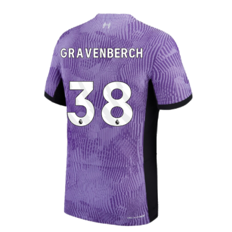 2023-2024 Liverpool Third Authentic Match Shirt (Gravenberch 38)
