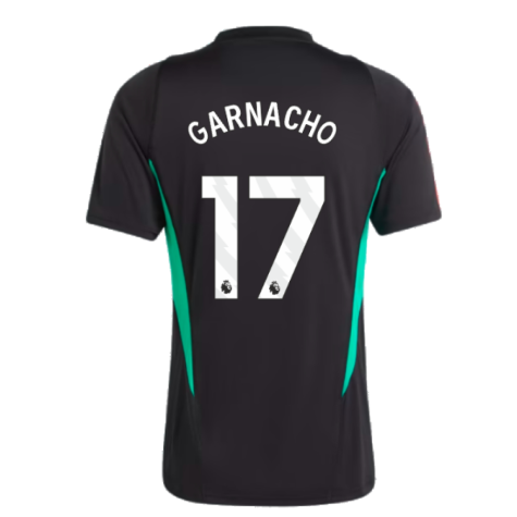 2023-2024 Man Utd Training Jersey (Black) (Garnacho 17)