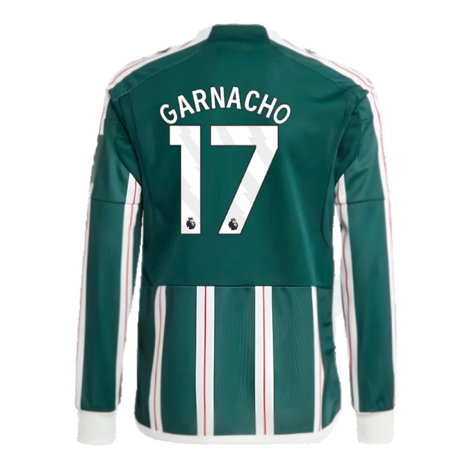 2023-2024 Man Utd Away Long Sleeve Shirt (Kids) (Garnacho 17)