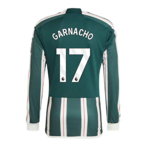 2023-2024 Man Utd Long Sleeve Away Shirt (Garnacho 17)