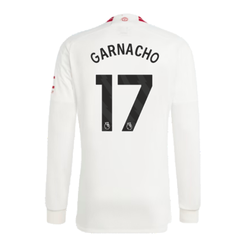 2023-2024 Man Utd Long Sleeve Third Shirt (Garnacho 17)
