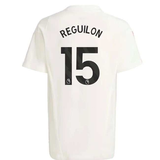 2023-2024 Man Utd Training Tee (White) - Kids (Reguilon 15)