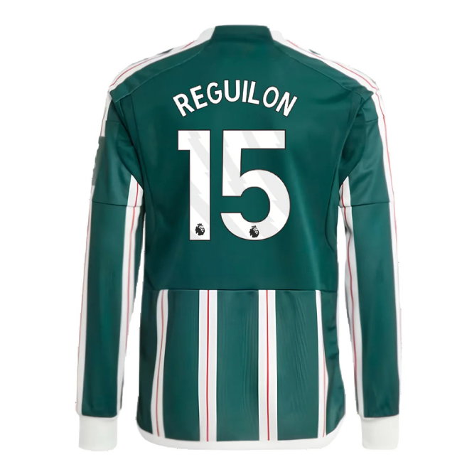 2023-2024 Man Utd Away Long Sleeve Shirt (Kids) (Reguilon 15)