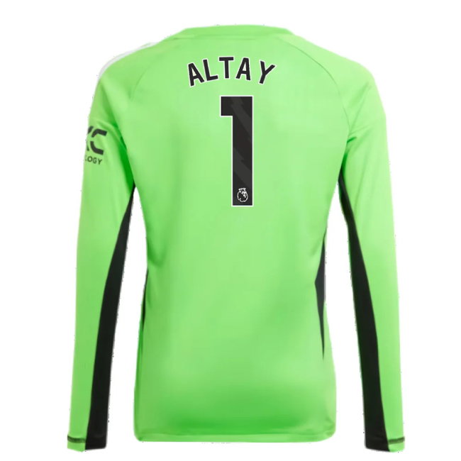 2023-2024 Man Utd Home Goalkeeper Shirt (Solar Green) - Kids (Altay 1)