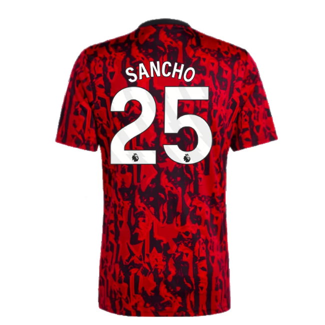 2023-2024 Man Utd Pre-Match Shirt (Red) (Sancho 25)