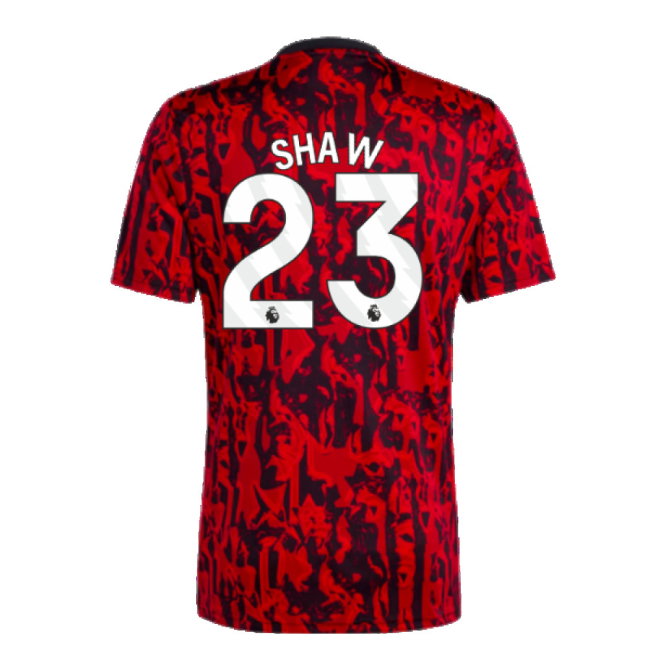 2023-2024 Man Utd Pre-Match Shirt (Red) (Shaw 23)