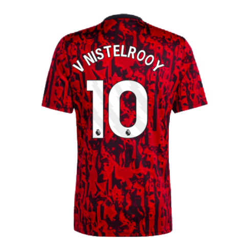 2023-2024 Man Utd Pre-Match Shirt (Red) (V Nistelrooy 10)