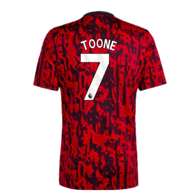 2023-2024 Man Utd Pre-Match Shirt (Red) (Toone 7)