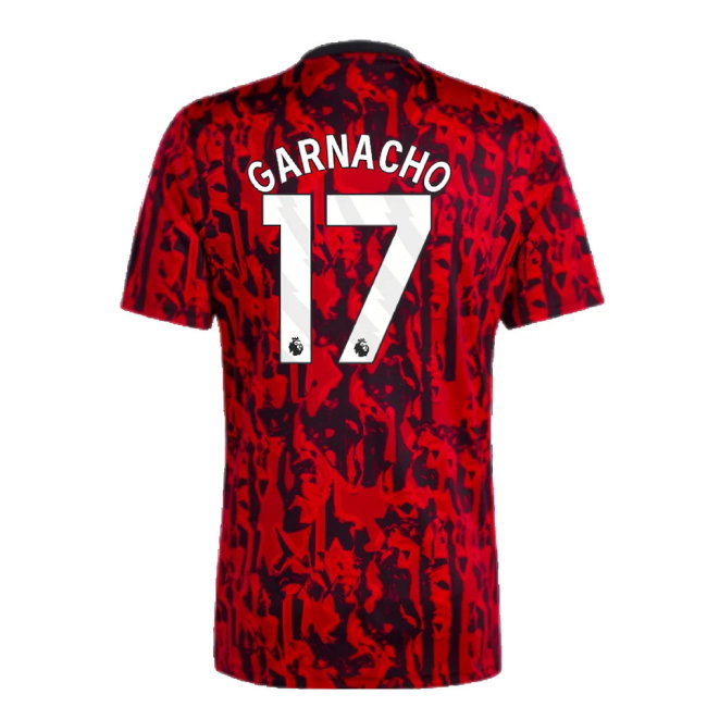2023-2024 Man Utd Pre-Match Shirt (Red) (Garnacho 17)