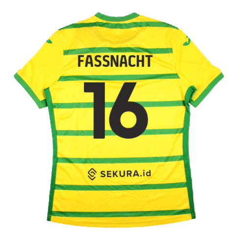 2023-2024 Norwich City Home Shirt (Fassnacht 16)