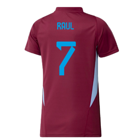 2023-2024 Spain Training Jersey - Womens (Red) (Raul 7)