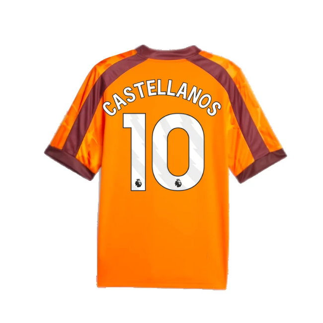 2023-2024 Manchester City eSports Jersey (Orange) (Castellanos 10)