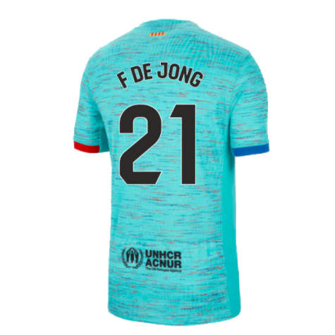 2023-2024 Barcelona Authentic Third Shirt (F De Jong 21)