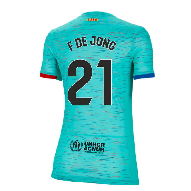 2023-2024 Barcelona Third Shirt (Ladies) (F De Jong 21)