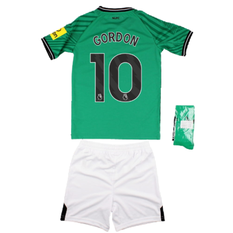 2023-2024 Newcastle United Away Mini Kit (Gordon 10)