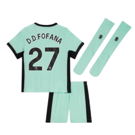 2023-2024 Chelsea Little Boys Third Mini Kit (D.D.FOFANA 27)