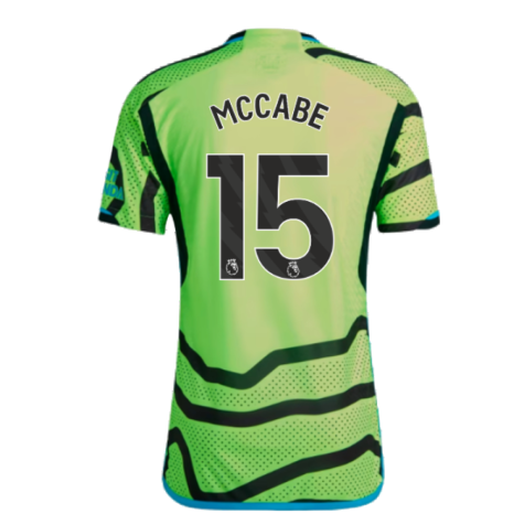 2023-2024 Arsenal Authentic Away Shirt (McCabe 15)
