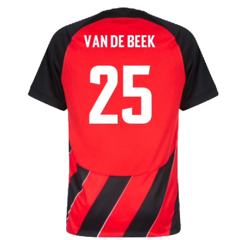 2023-2024 Eintracht Frankfurt Home Shirt (VAN DE BEEK 25)