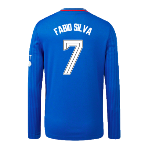 2023-2024 Rangers Long Sleeve Home Shirt (Kids) (Fabio Silva 7)