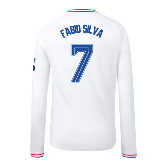 2023-2024 Rangers Away Long Sleeve Shirt (Kids) (Fabio Silva 7)