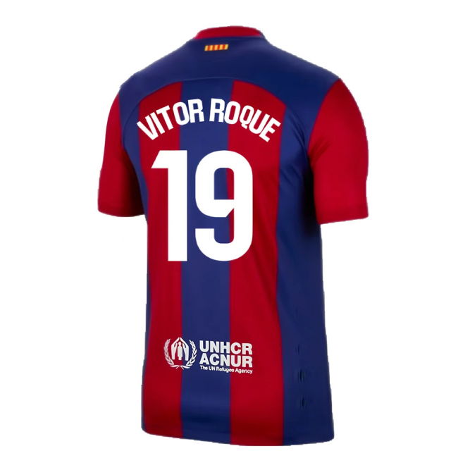 2023-2024 Barcelona Home Shirt (Vitor Roque 19)