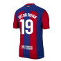 2023-2024 Barcelona Authentic Home Shirt (Vitor Roque 19)