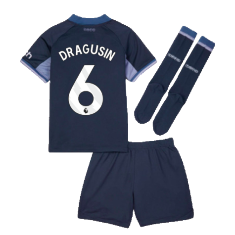2023-2024 Tottenham Hotspur Away Mini Kit (Dragusin 6)