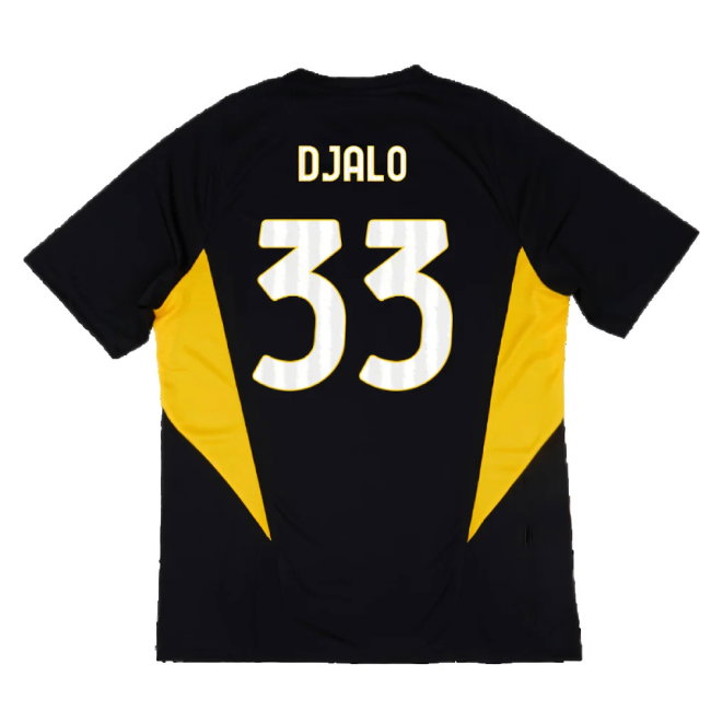 2023-2024 Juventus Training Shirt (Black) (Djalo 33)