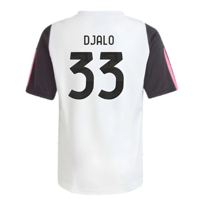 2023-2024 Juventus Training Shirt (White) - Kids (Djalo 33)
