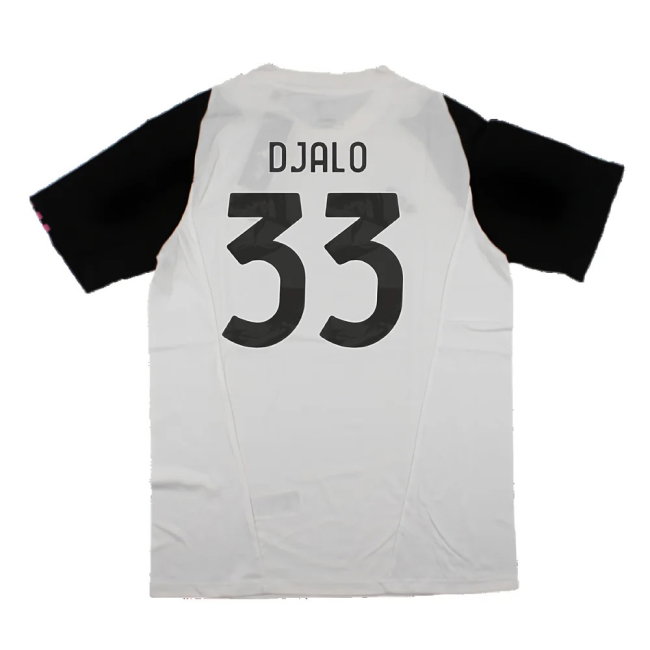 2023-2024 Juventus Cotton Tee (White) (Djalo 33)