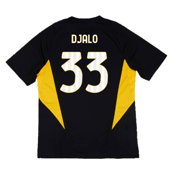 2023-2024 Juventus Training Shirt (Black) (Djalo 33)