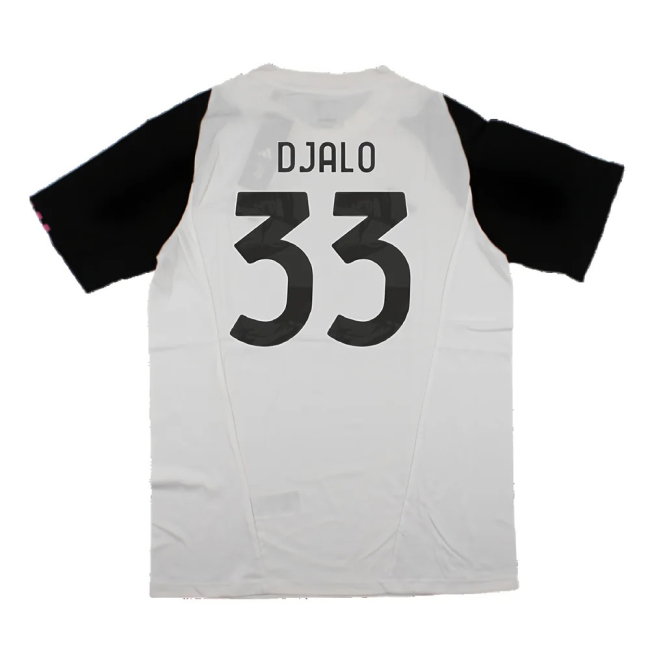 2023-2024 Juventus Cotton Tee (White) (Djalo 33)