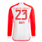2023-2024 Bayern Munich Long Sleeve Home Shirt (Kids) (Boey 23)