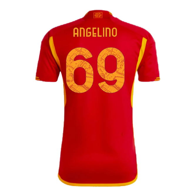 2023-2024 AS Roma Home Shirt (Angelino 69)