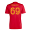 2023-2024 Roma Icon Pre-Match Shirt (Red) (Angelino 69)