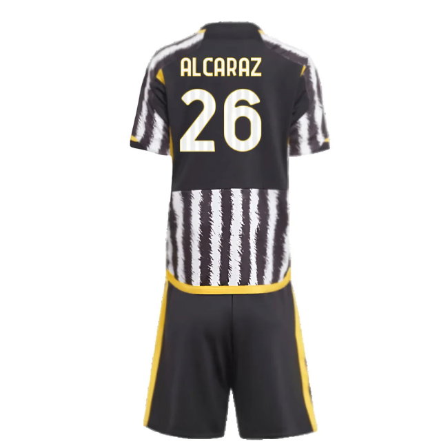 2023-2024 Juventus Home Mini Kit (Alcaraz 26)