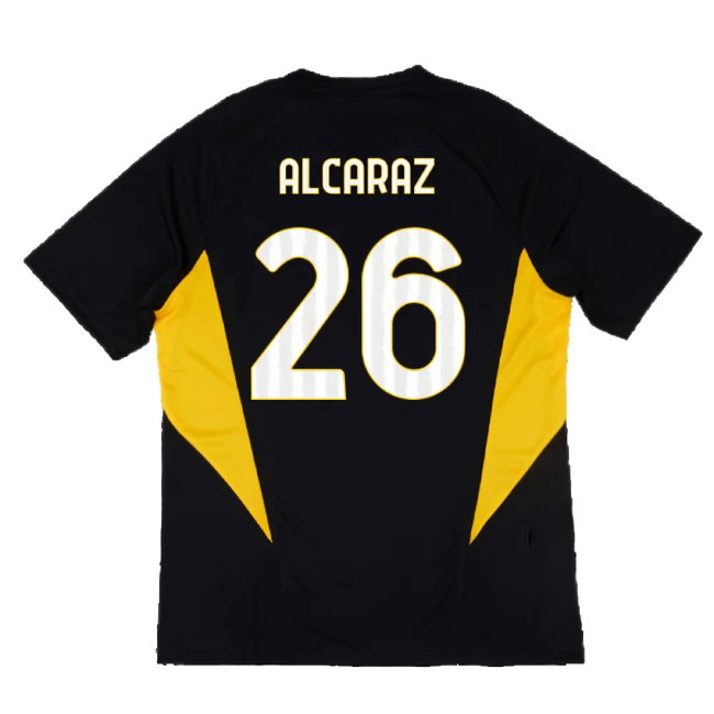 2023-2024 Juventus Training Shirt (Black) (Alcaraz 26)