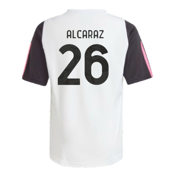 2023-2024 Juventus Training Shirt (White) - Kids (Alcaraz 26)
