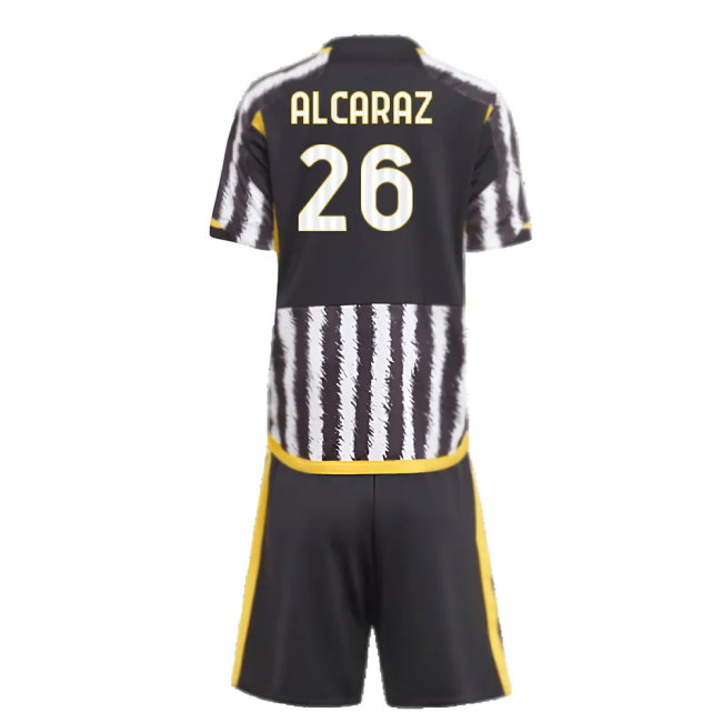 2023-2024 Juventus Home Mini Kit (Alcaraz 26)