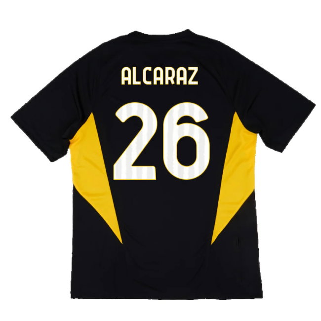2023-2024 Juventus Training Shirt (Black) (Alcaraz 26)