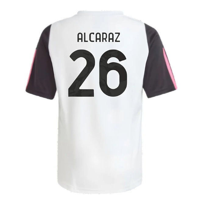 2023-2024 Juventus Training Shirt (White) - Kids (Alcaraz 26)