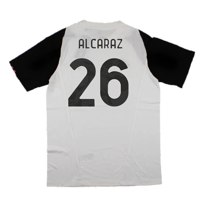 2023-2024 Juventus Cotton Tee (White) (Alcaraz 26)