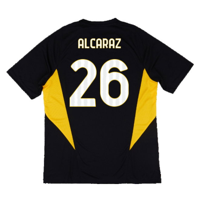 2023-2024 Juventus Training Shirt (Black) (Alcaraz 26)