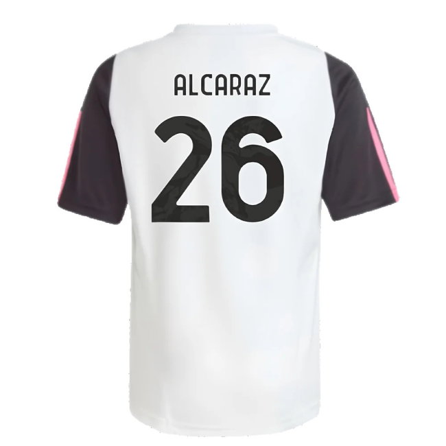 2023-2024 Juventus Training Shirt (White) - Kids (Alcaraz 26)