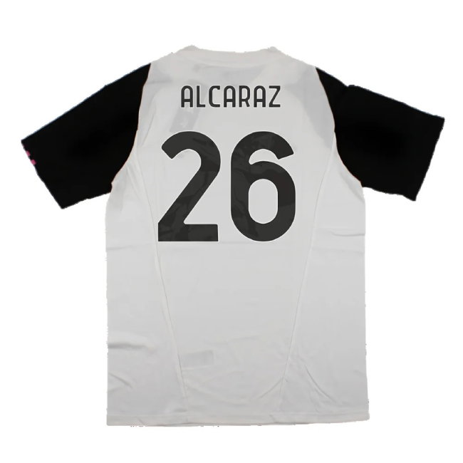 2023-2024 Juventus Cotton Tee (White) (Alcaraz 26)