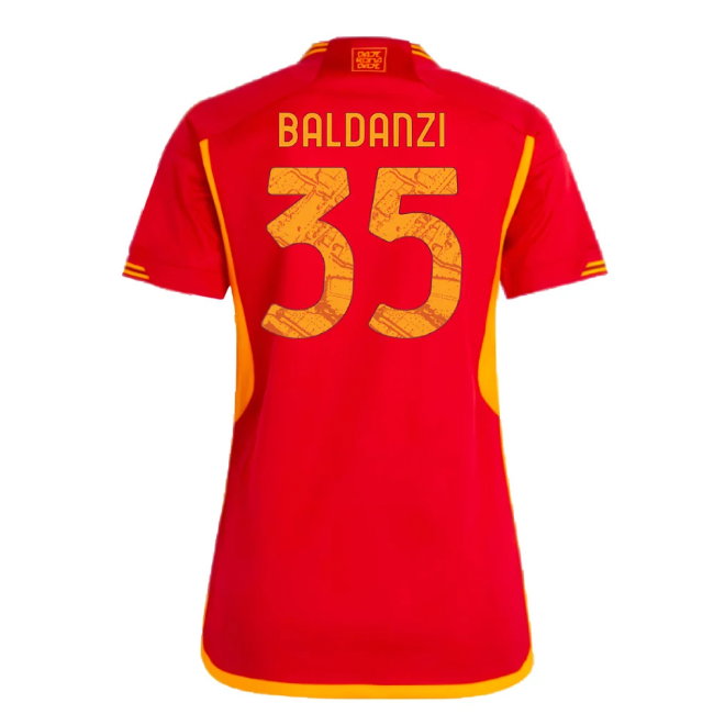 2023-2024 Roma Home Shirt (Ladies) (Baldanzi 35)