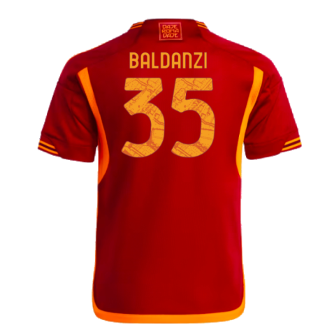 2023-2024 AS Roma Home Mini Kit (Baldanzi 35)