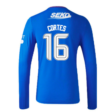 2023-2024 Rangers Long Sleeve Home Shirt (Cortes 16)